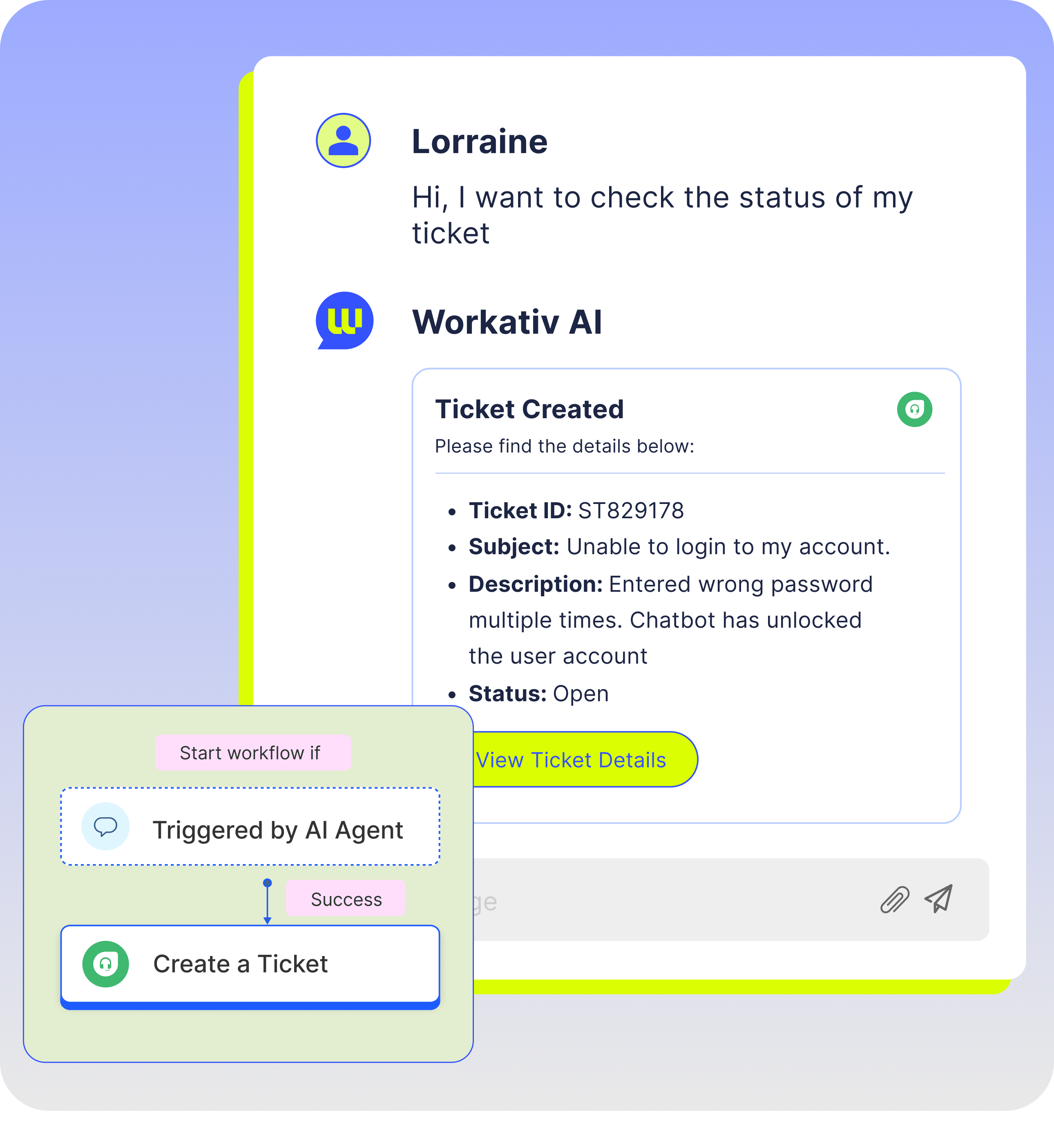 Supercharge ServiceNow  </br> Support with Workativ </br> AI Agent