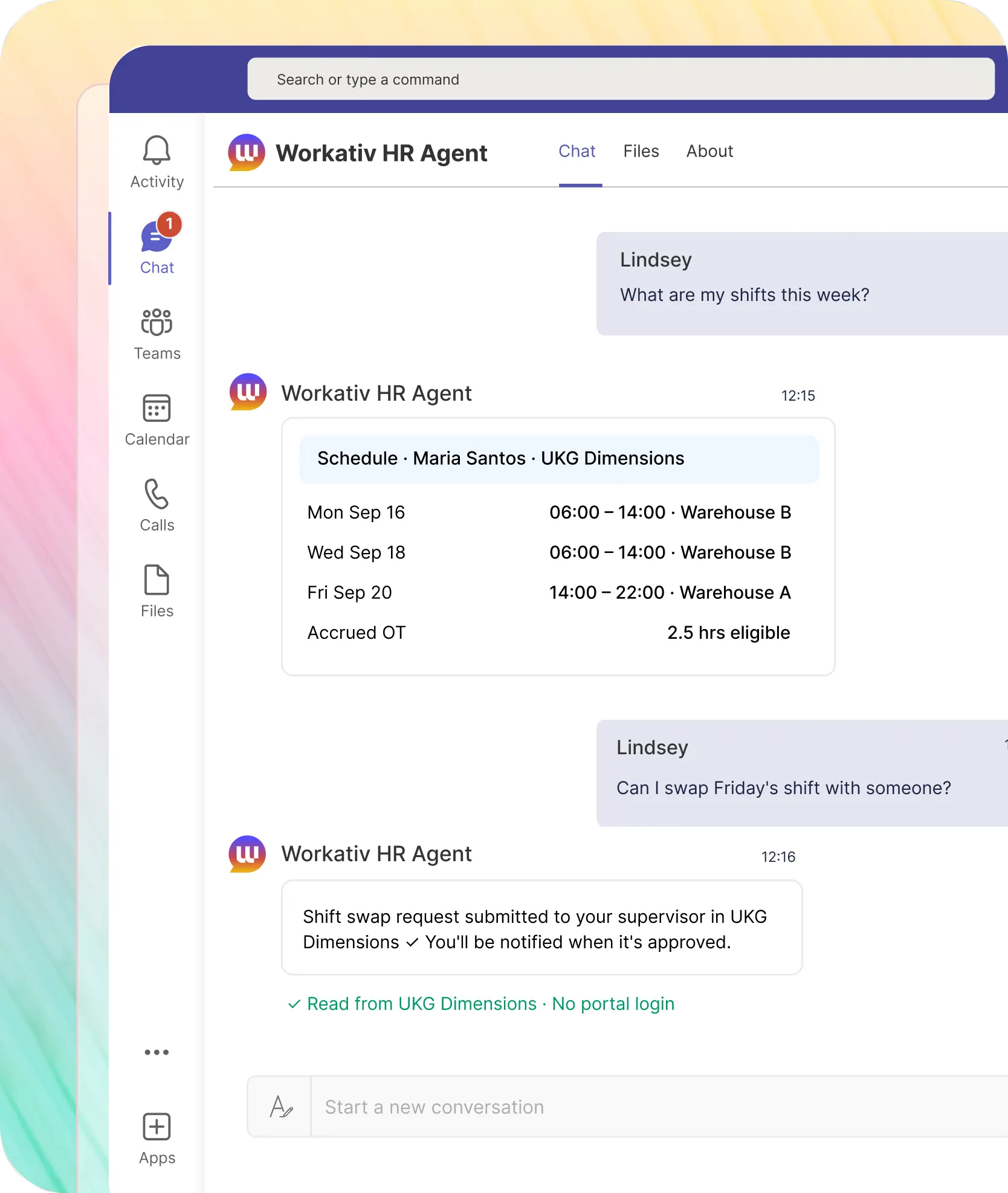 Shift & schedule
