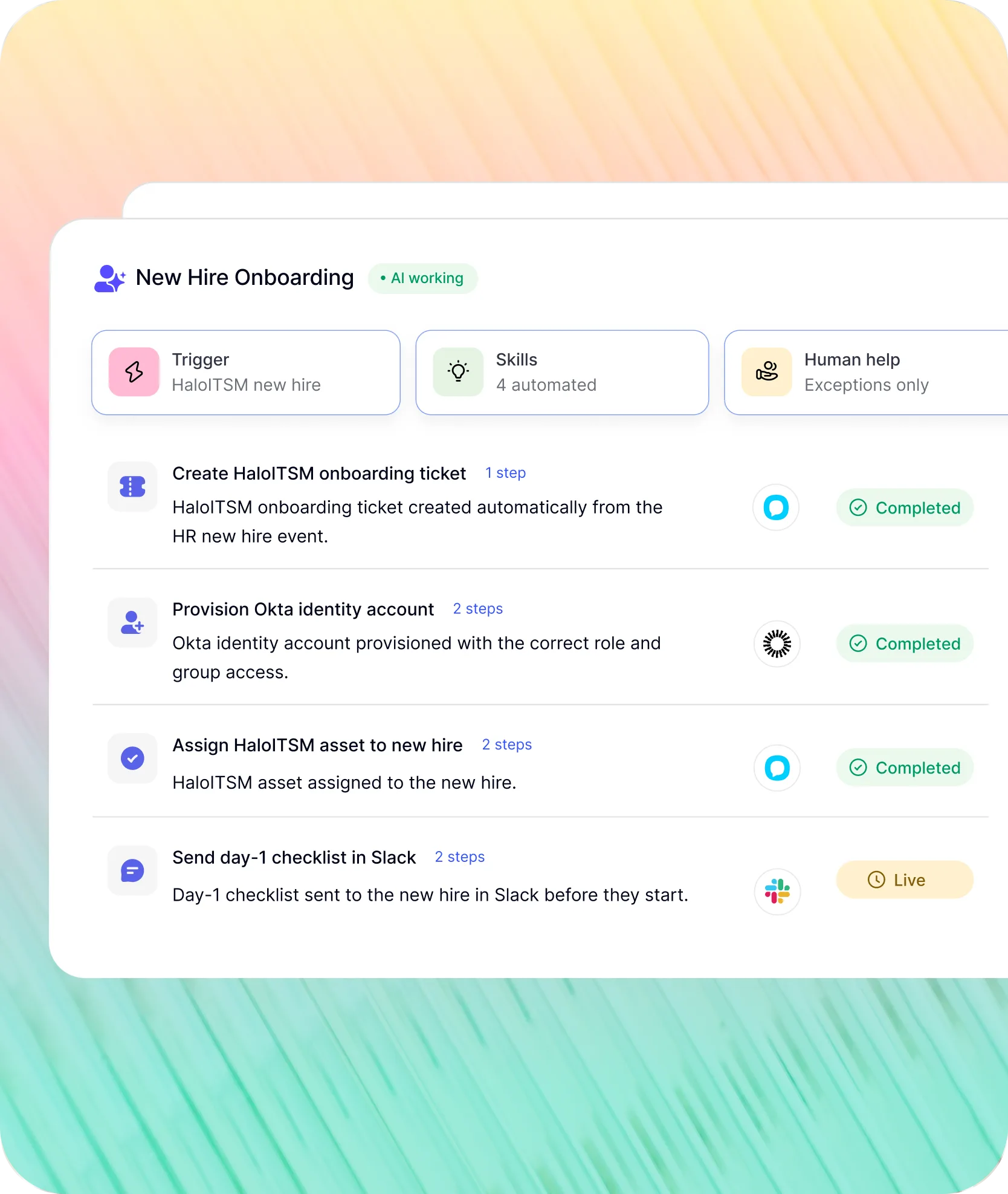 New hire onboarding