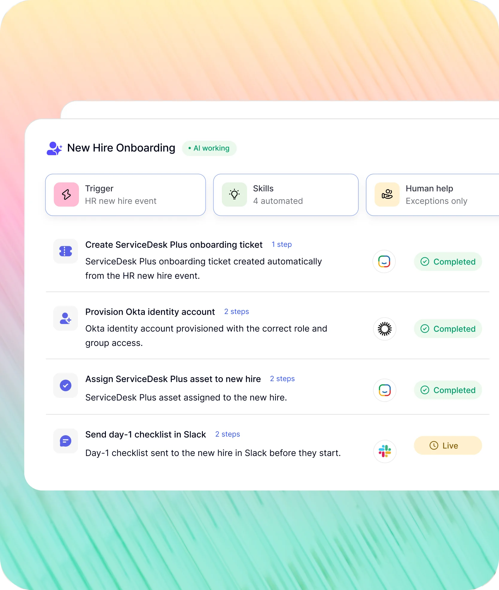New hire onboarding