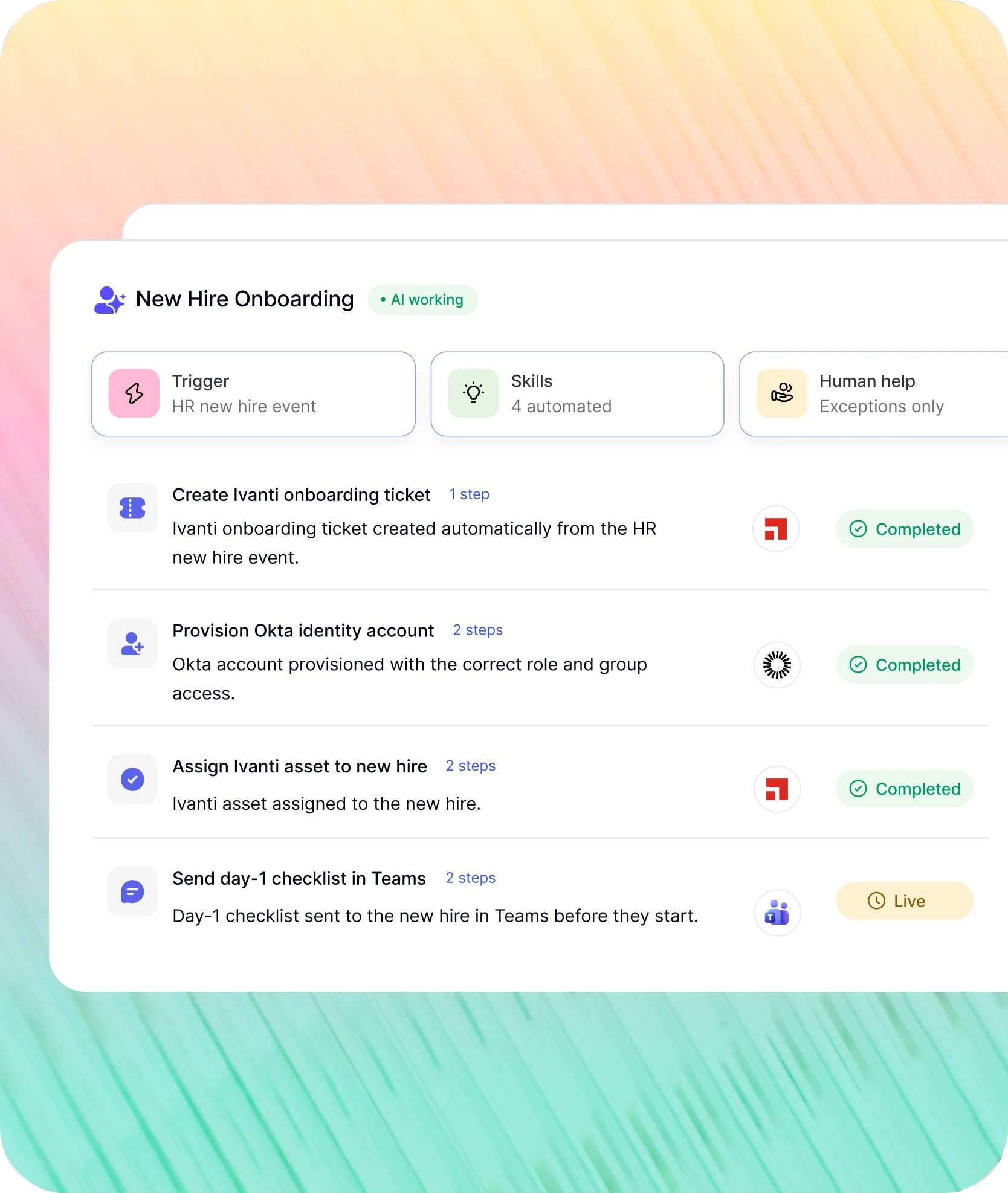 New hire onboarding
