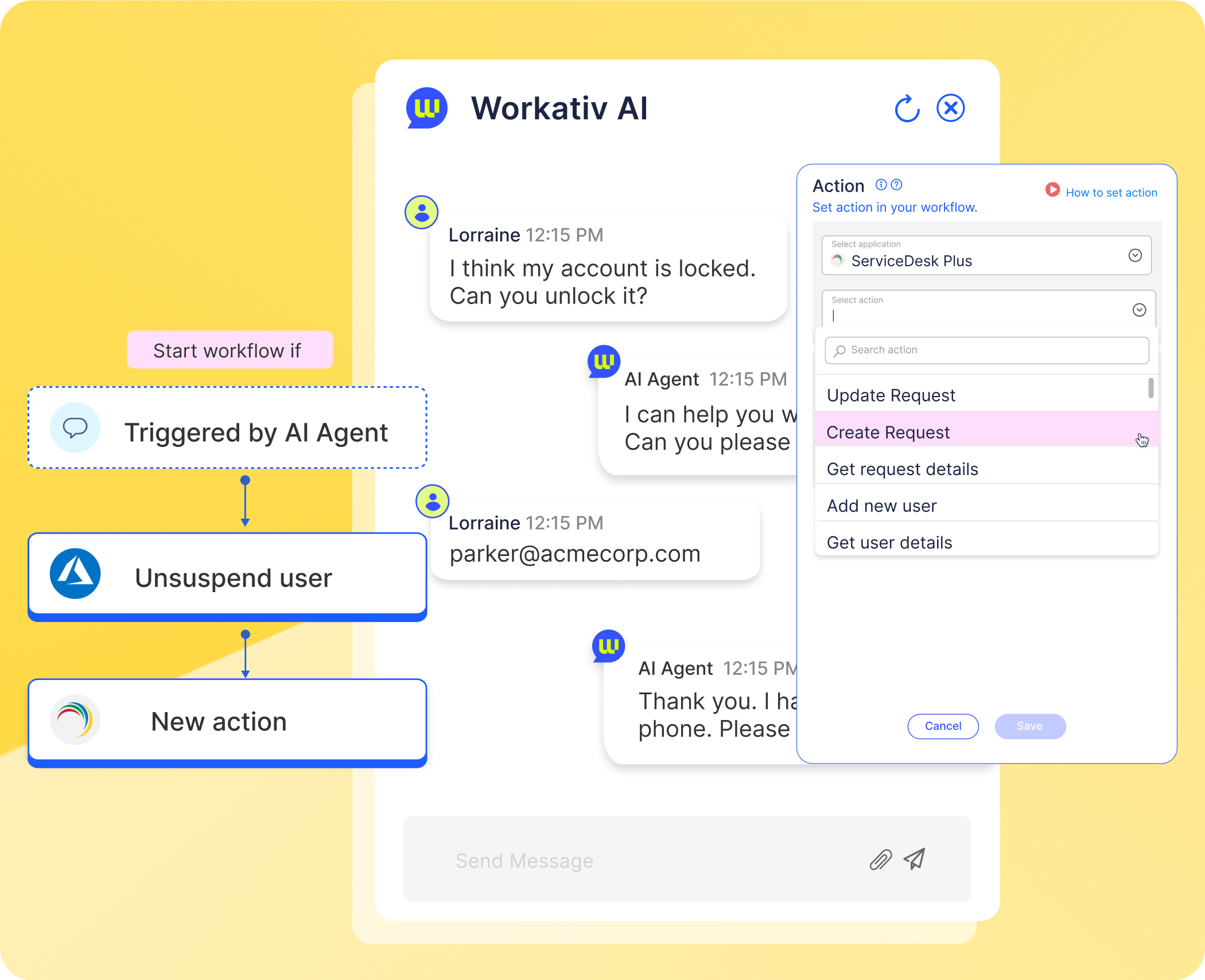AI App Workflows Interface